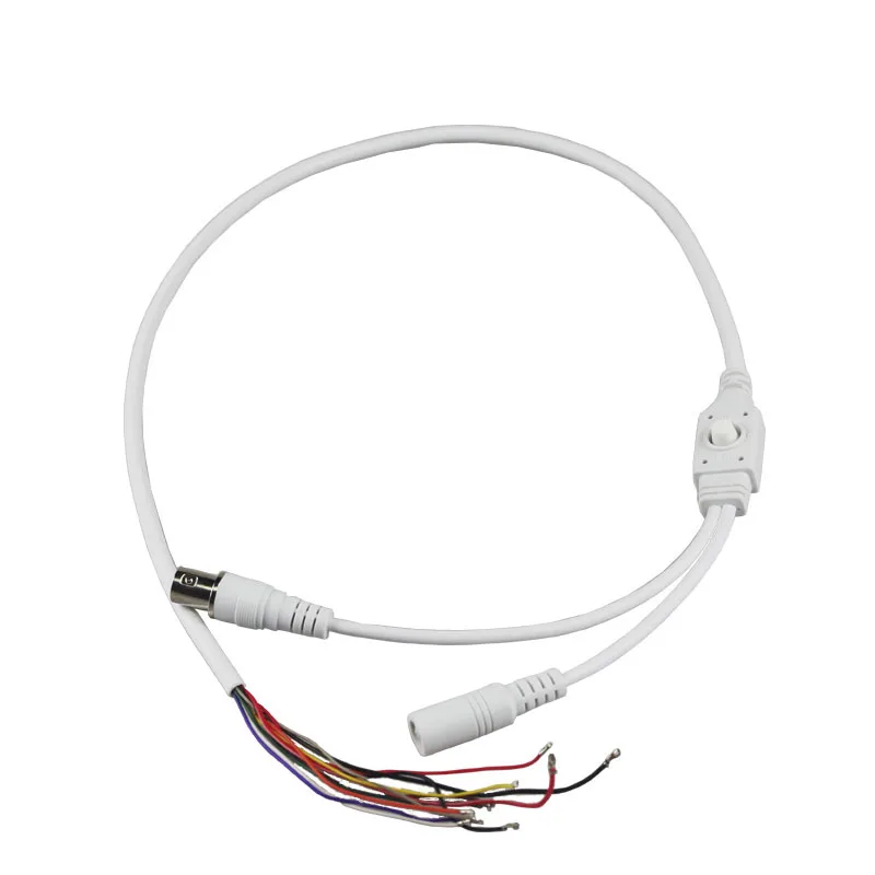 CCTV Camera Video Cable With OSD Menu Button For CCTV Camera