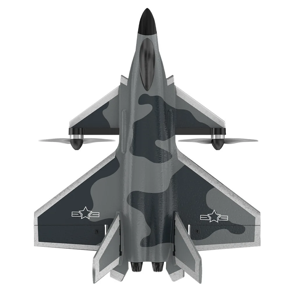 Nowy Kf700 2.4G 6ch J-20 Combat Aircraft Bezszczotkowy zdalnie sterowany samolot Stałopłat Szybowiec Zabawka Samoloty zdalnie sterowane Model dla