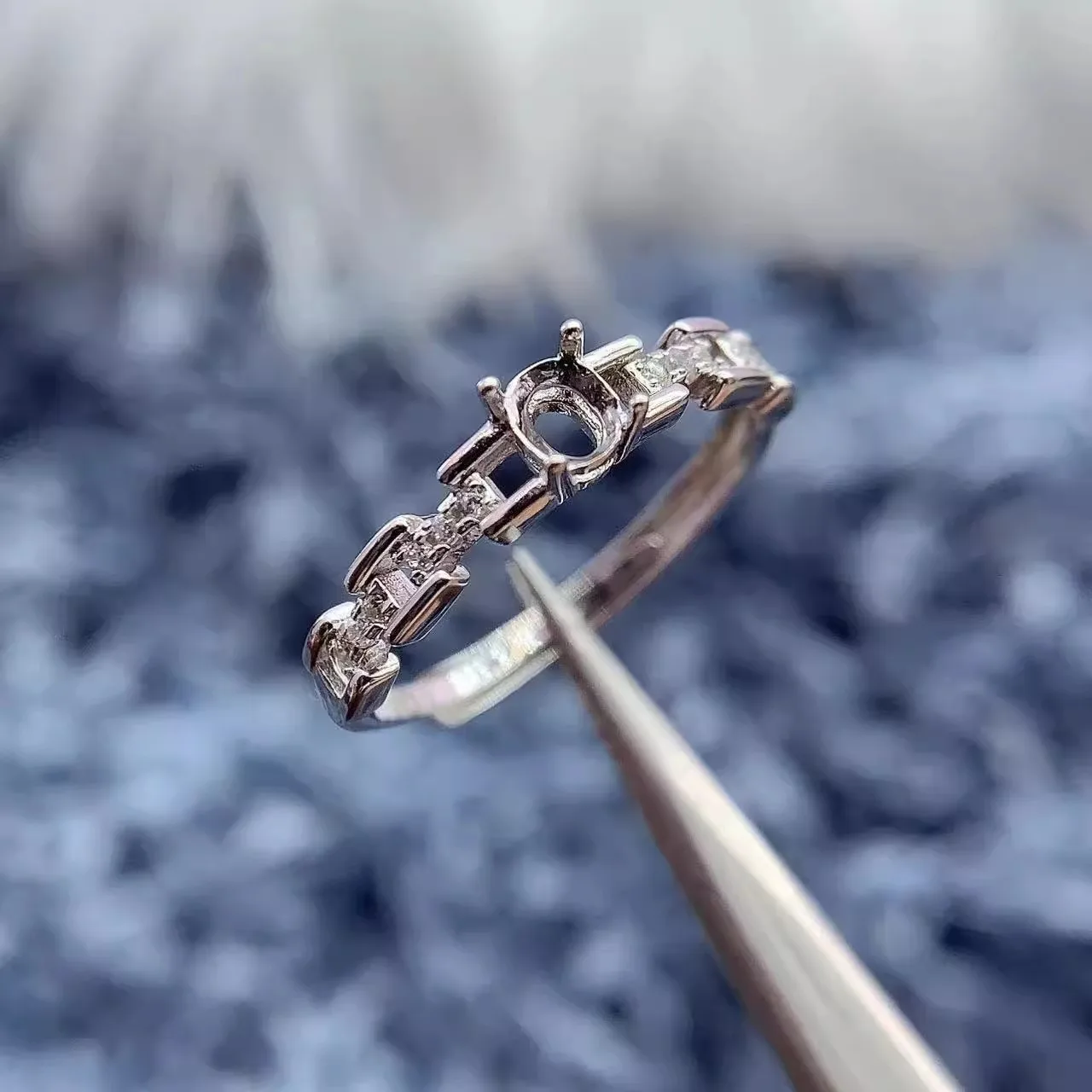 

MeiBaPJ инкрустация овальная 3*4 мм S925 стерлингового серебра DIY кольцо настройки универсальный бриллиант женский подарок роскошные изысканные очаровательные ювелирные изделия оптом