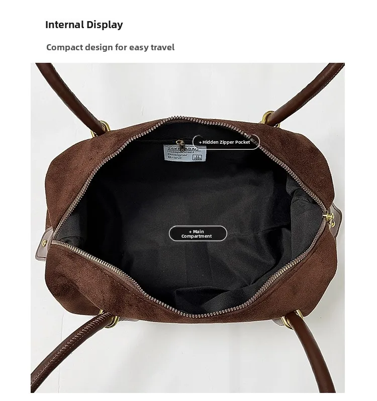 Bolso de Hombro Retro Estilo Francés para Mujer, Nuevo Modelo 2026, Ligero, de Lujo, Pequeño, de Alta Gama, Tipo Bowling