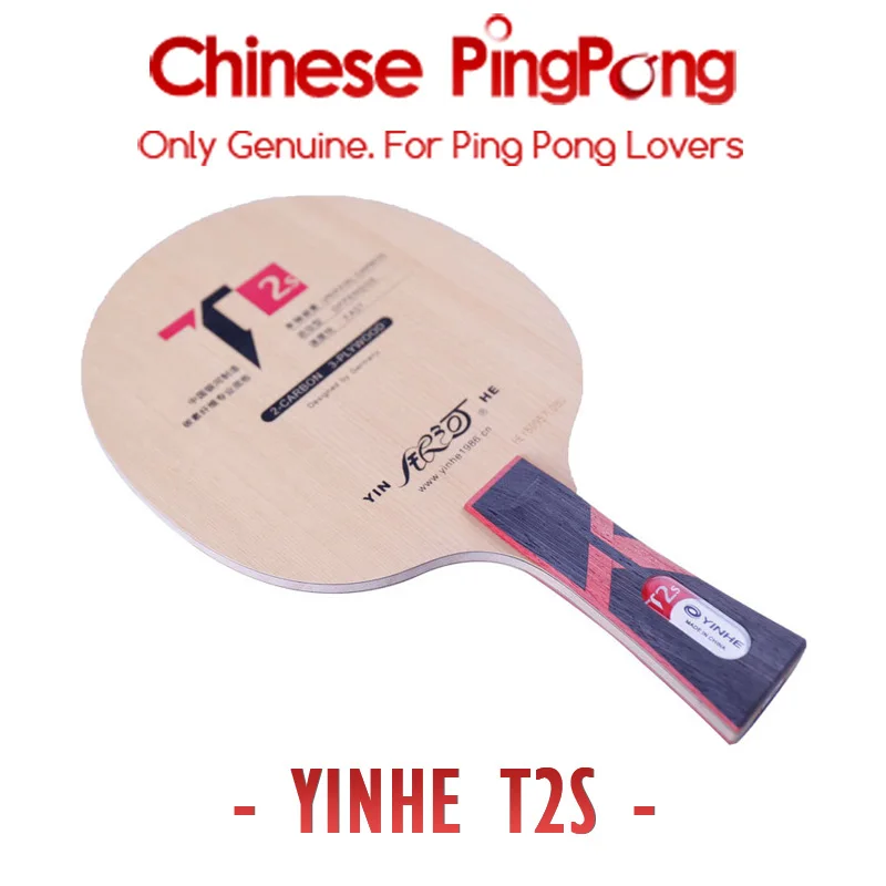 Original YINHE T2 S Hinoki Carbon Table Tennis Blade Racket Loop Offensive T2S T-2S Speed Spin Ping Pong Bat Paddle