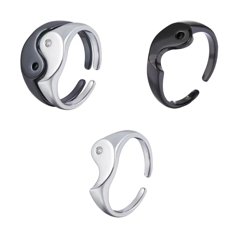 خواتم قابلة للتعديل من باغوا إكسسوار مجوهرات فنجر عصرية مصنوعة من خليط معدني خواتم أصابع فريدة مثالية لحفلات الزفاف