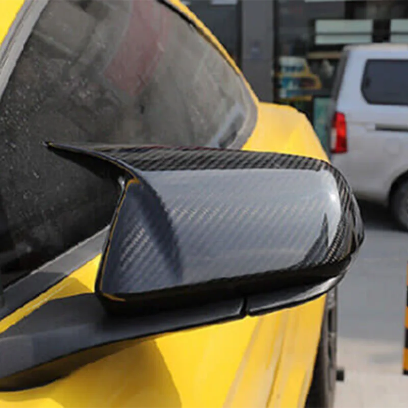 For Ford Mustang 2015-2022 Car Rearview Mirror Cover Wing Side Mirrors With/No Signal Light Auto Exterior Accessories