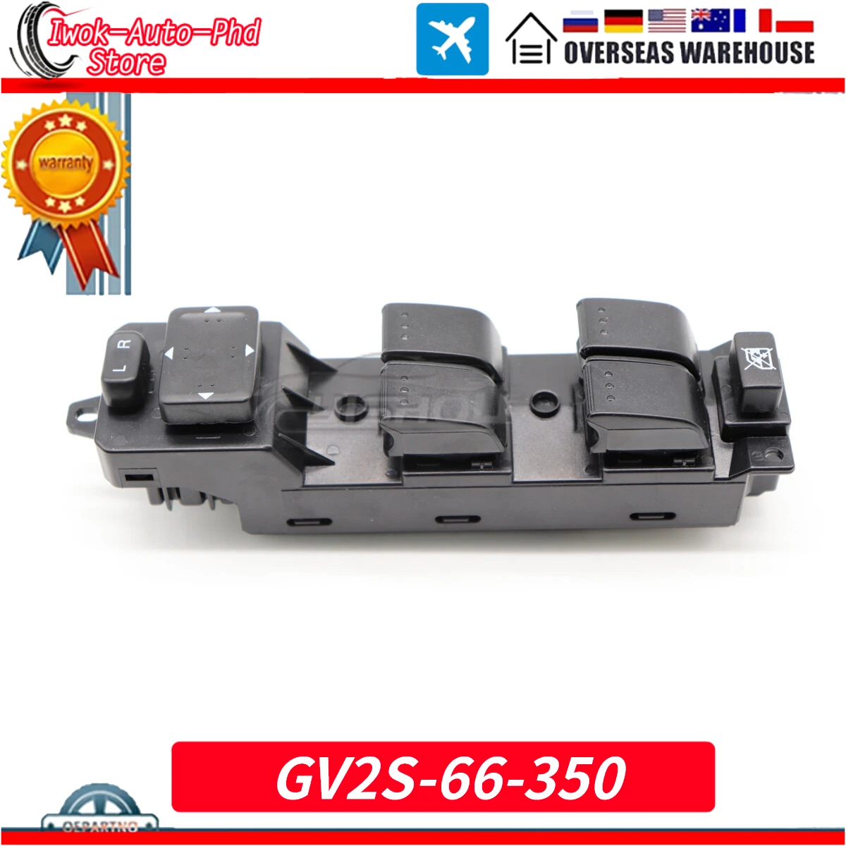 

Новый главный переключатель управления стеклоподъемниками GV2S-66-350 для Mazda 6 2006-2008 годов, электрический, GV2S66350