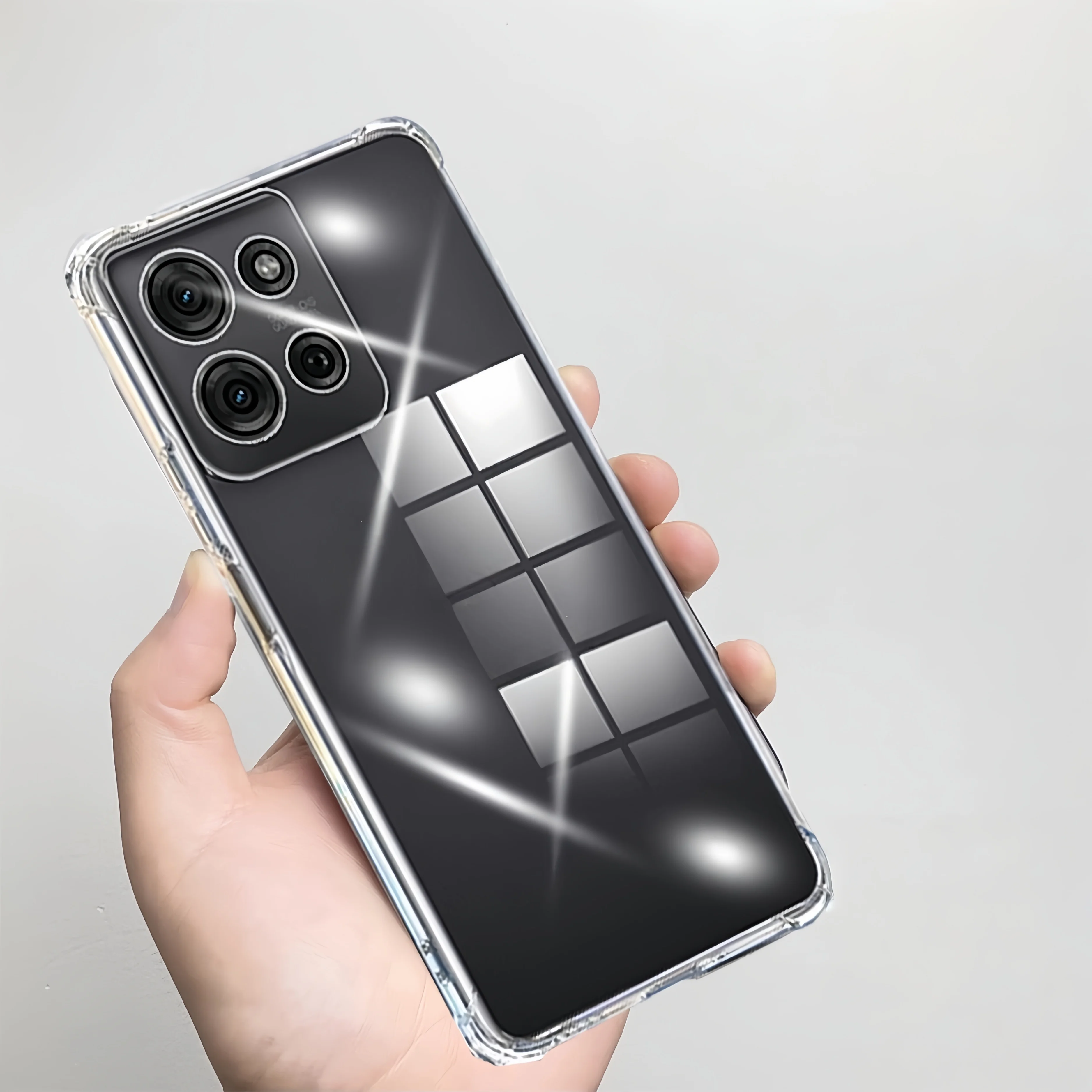 Transparent TPU Shockproof Pro - Phone Cases Moto G 2025 ulasan dan harga