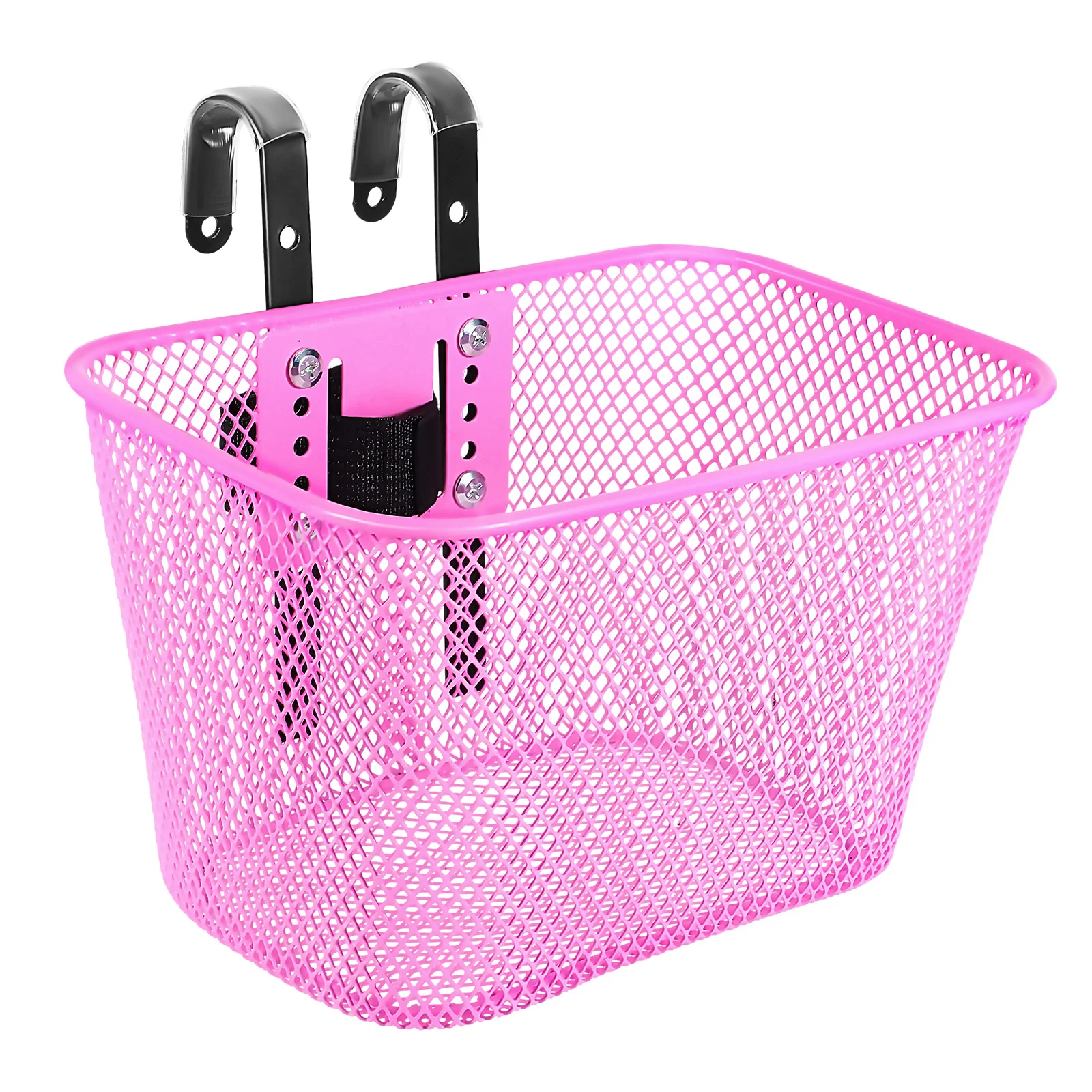 

Bike Basket Bicycle Front Handlebar Baskets Women Spacious Sturdy Metal Wire Design Outings Tricycle