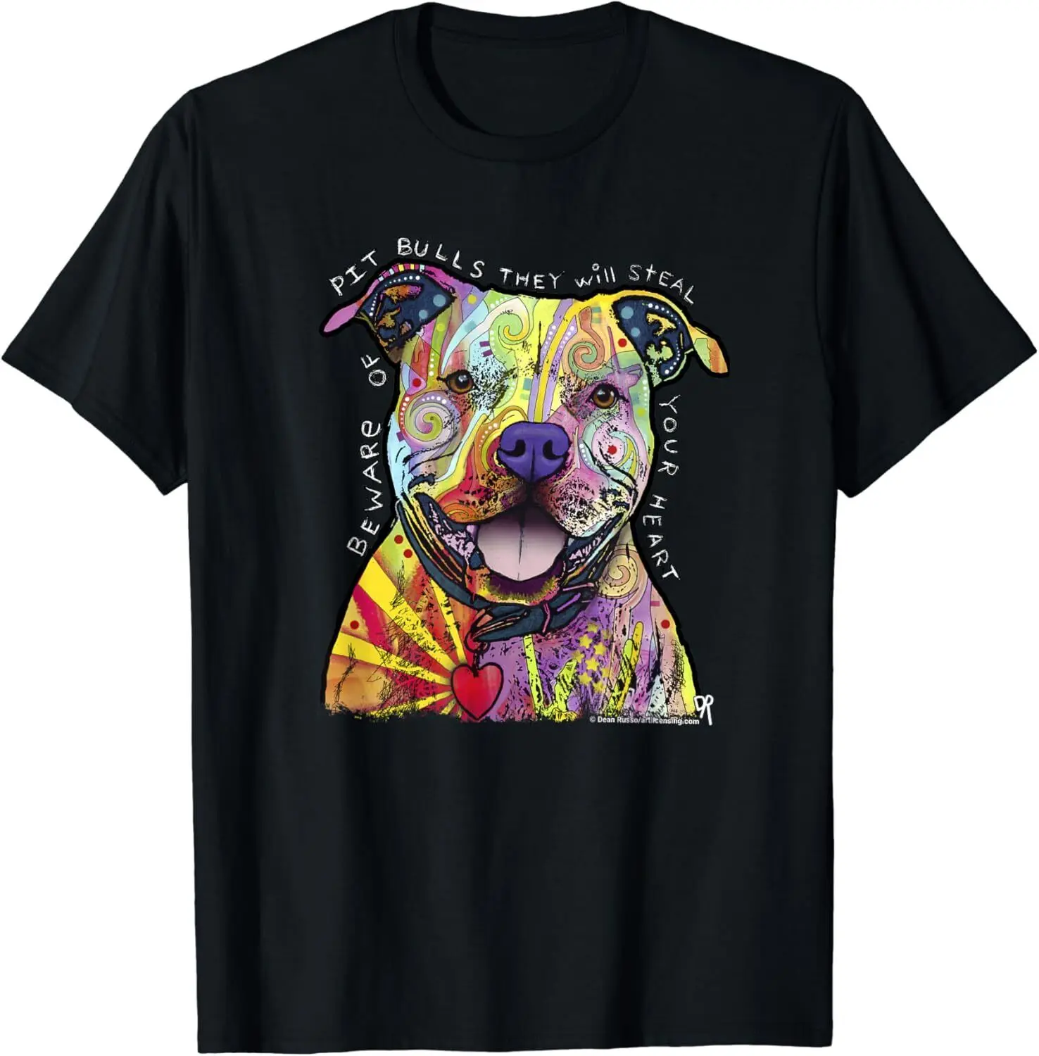 

Beware Of Pit Bulls_ Dean Russo Pitbull Original - Dog Lover Gift Unisex T-Shirt