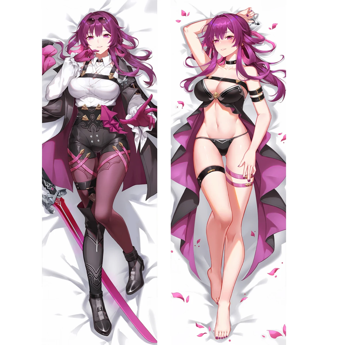 Kafka Hinata Large Dakimakura Cover Anime Woman Long Life Size Equal Body Pillow Case Customized Printed Waifu Gift