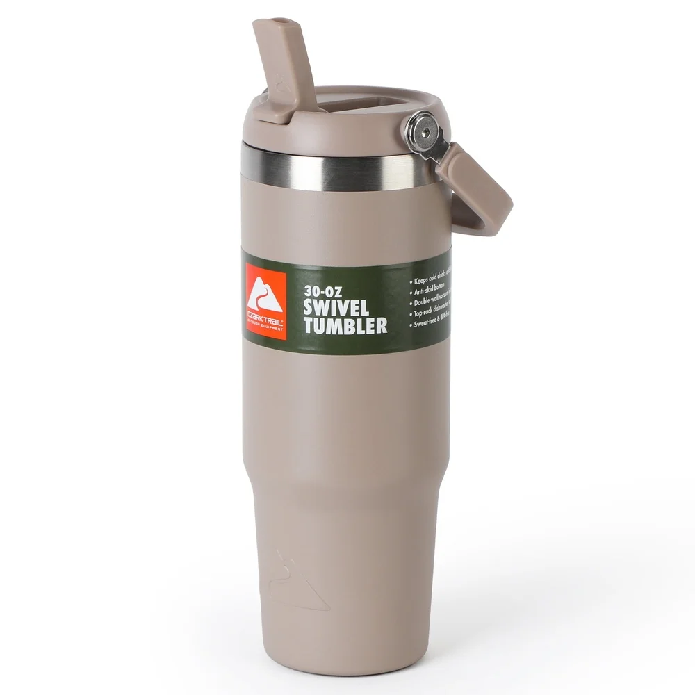 30-унций изолированный стакан из нержавеющей стали с поворотной ручкой, вакуумный стакан с двойными стенками, сохраняет напитки, холодную и горячую воду, можно мыть в посудомоечной машине