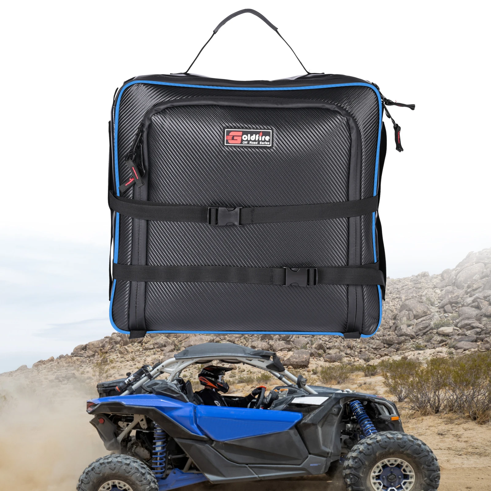 

Nylon Under Seat Storage Bag Gear Bag Tool Organizer Waterproof Pouch Fits for Can-Am Maverick X3 2017-2021 UTV Accessories