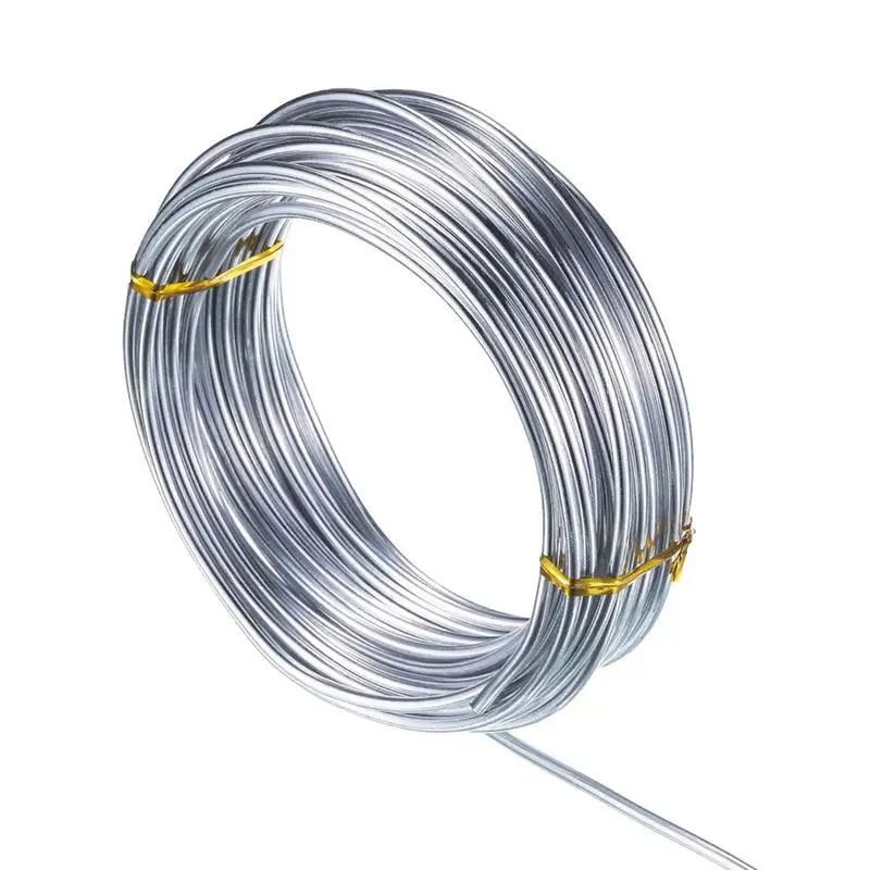 Aluminum Wire 1mm 1.5mm 2mm Metal Craft Wire Bendable Flexible Craft Metal Wire for Jewelry Making Beading Floral