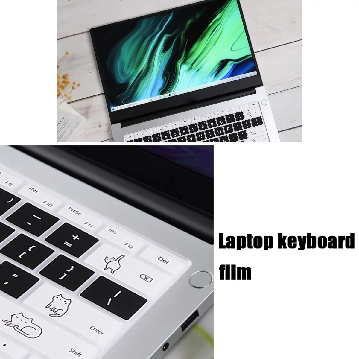 

Cute Cartoon Animal Silicone Keyboard Cover Protective Membrane for Laptop Compatibility Keyboard Cover
