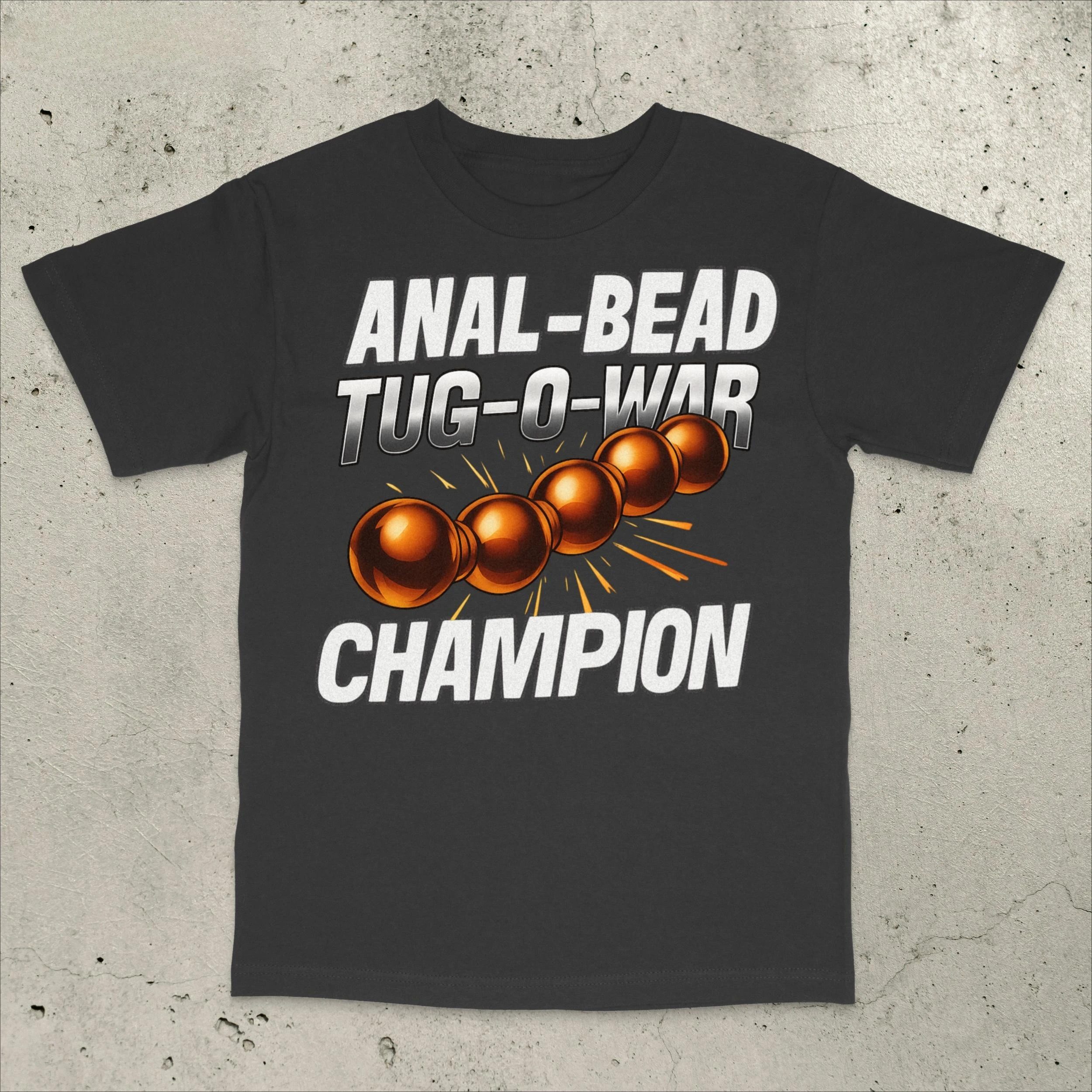 アナルビーズ引き綱ゲームの優勝者 面白いミームTシャツ メンズ＆レディース半袖コットンTシャツ 面白いシャツ 夏トップス メンズ服