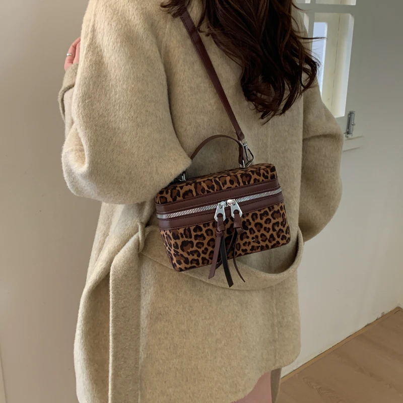 صندوق الموضة حقائب يد نسائية مصمم ليوبارد الكتف حقائب كروسبودي عادية متعددة الاستخدامات محافظ الهاتف الصغيرة 2026 bolso mujer