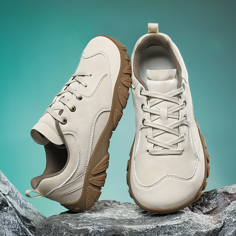 Men Size 36-48 Large Size Barefoot Shoes Wide Toe 0 Drop Casual Sneakers Outdoor Minimalist Cross Country Running Walking Shoes