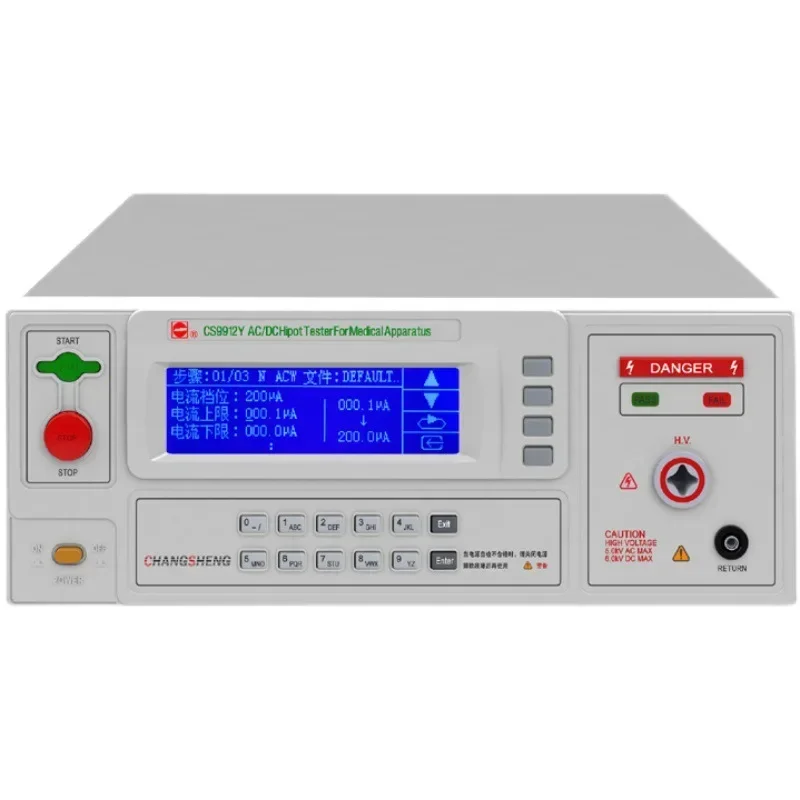 AC/DC 5kV Digital Display Withstand Voltage Tester Cs2672y Medical Safety Gauge Detector