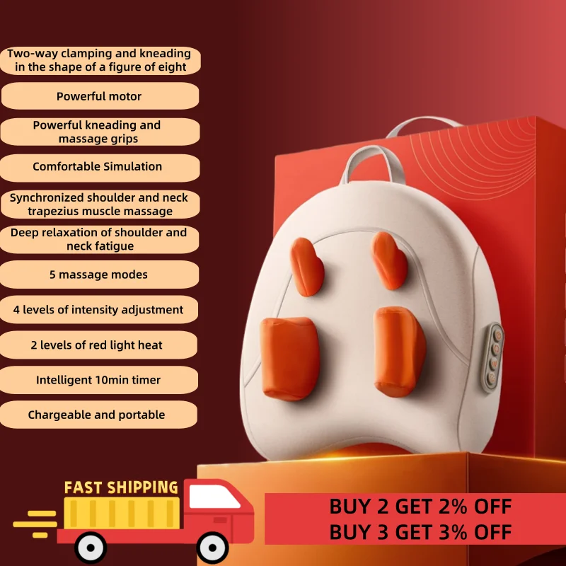 

OGAMACRIUS External massage head clip pinch massage press kneading trapezius muscle home office massage pillow