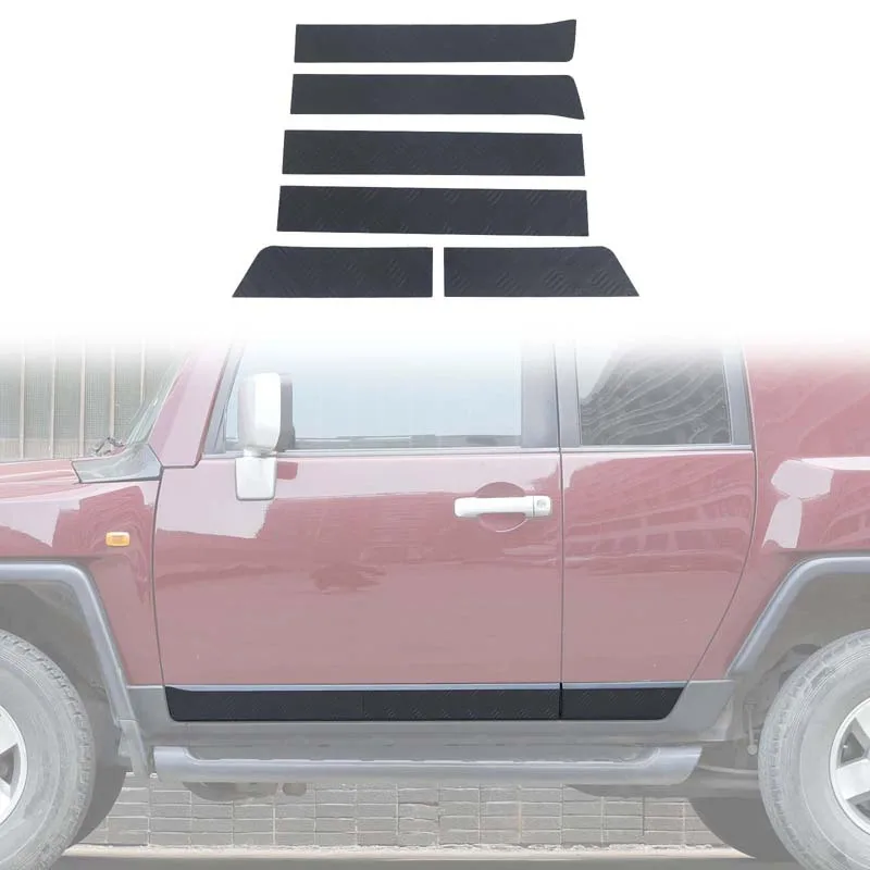 Aluminum Alloy Black For Toyota FJ Cruiser 2007-2021 Car body anti-collision sequin sticker Car exterior protection accessories