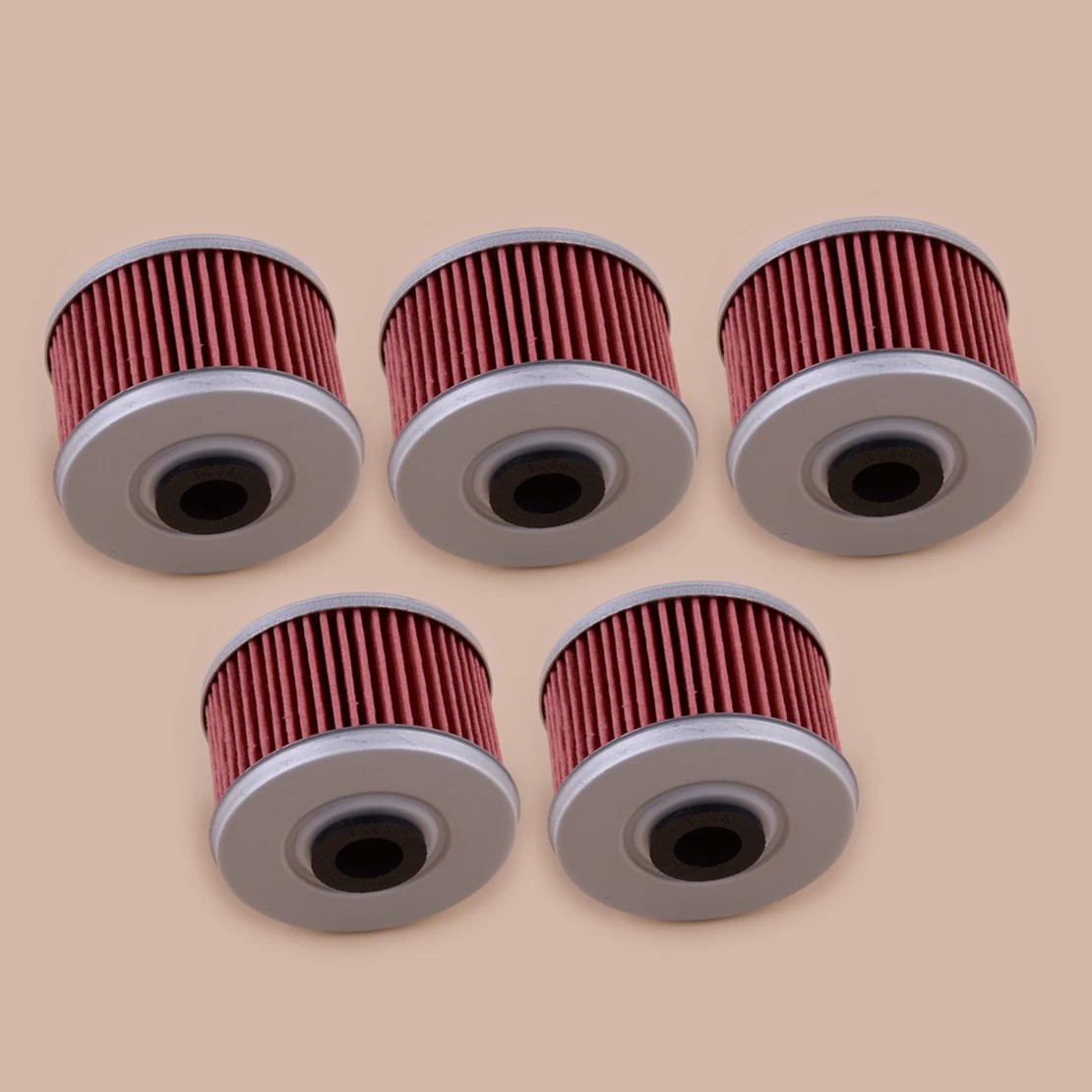 5pcs Oil Filter Fit for Honda ATC250ES TRX200D TRX250 TRX300 TRX350 TRX400 TRX420 TRX450 TRX500 Sportrax FourTrax Foreman 400