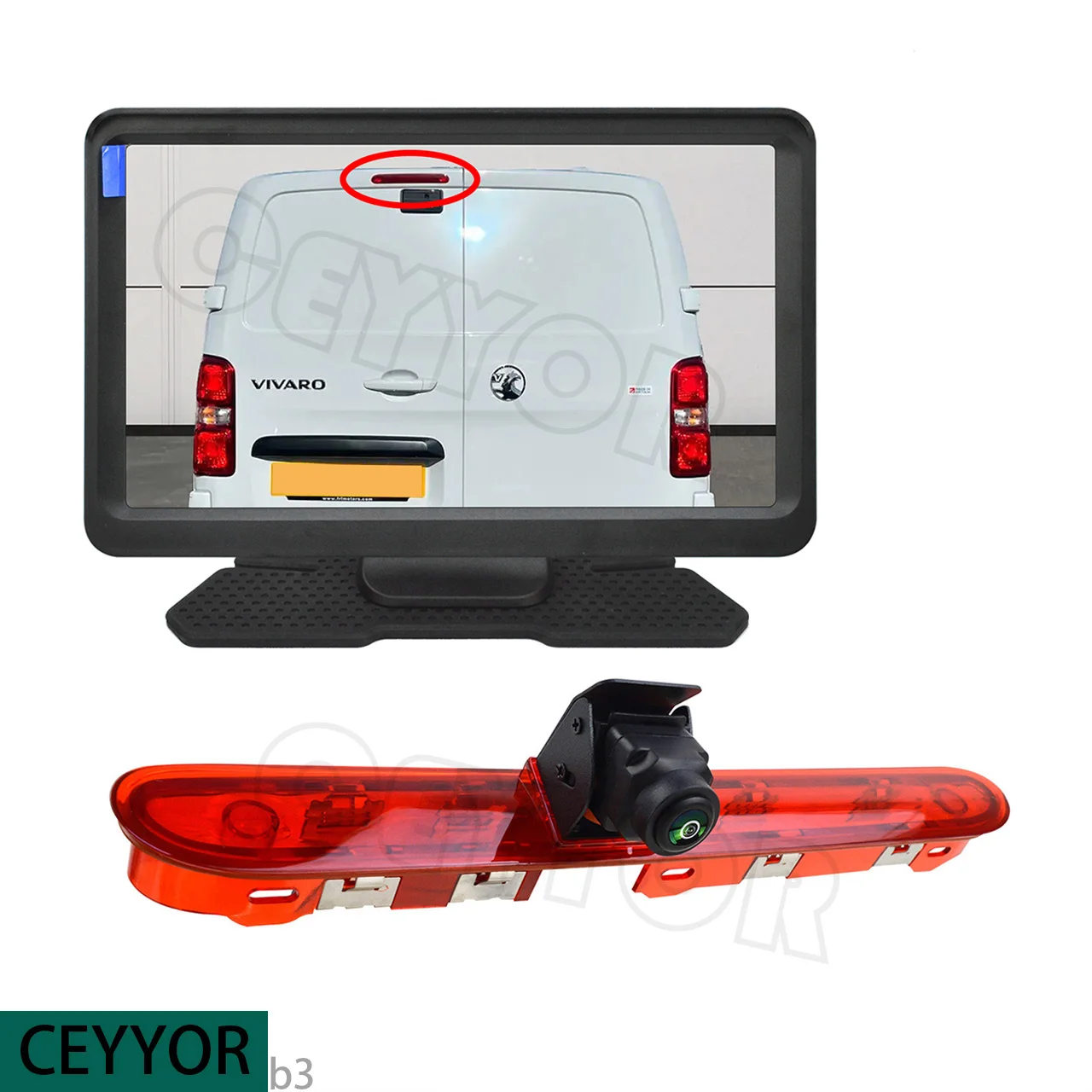 

1High-mounted brake lights, reversing camera, applicable to Peugeot Expert/ Citroën Jendril, with 7-inch display