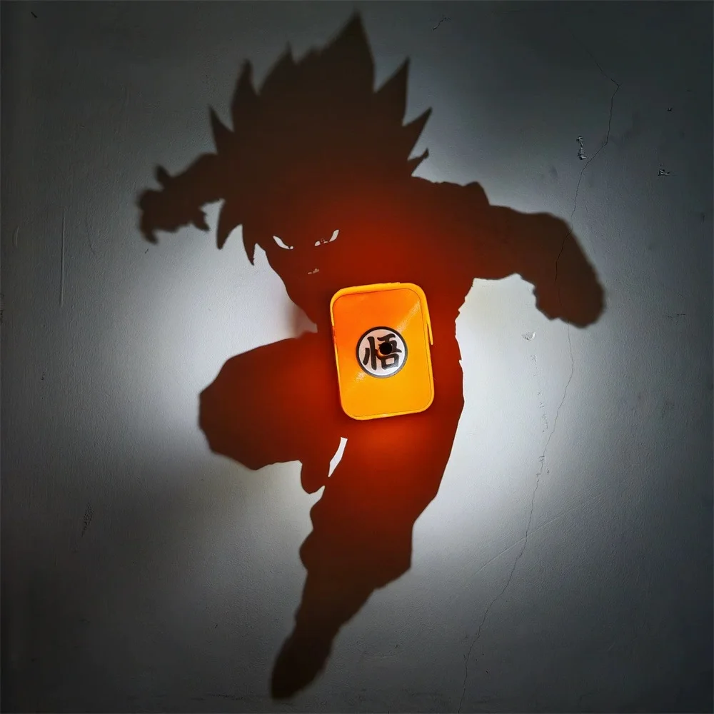 Luminária de Parede Dragon Ball Zoro, Brinquedo Colecionável, Periféricos de Anime One Piece, Luz Noturna Infantil do Ladrão Fantasma Kaitou Kiddo, Modelos de Brinquedos
