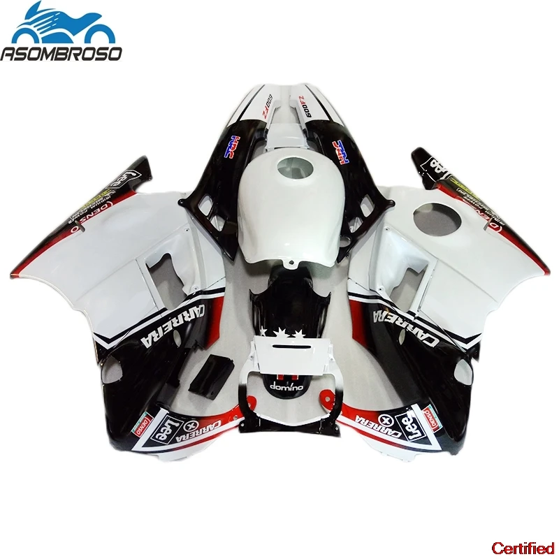 Motorcycle Fairing Kits For Honda CBR600 F2 1991 1992 1993 1994 White Black Fairings Set Cbr600 F2 91 92 93 94 SX17