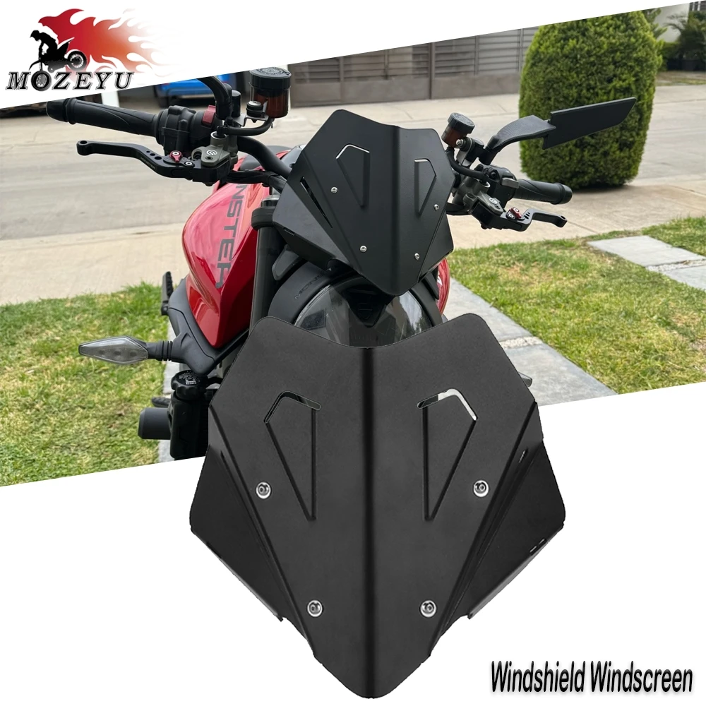 

FOR DUCATI MONSTER 937 Plus 2021 2022 2023 2024 Motorcycle Accessories Windshield Windscreen Windproof Wind Screen Deflector