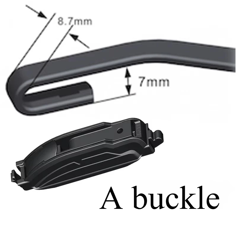 1PCS Multifunctional Wiper Interface Buckle Boneless Wiper Replaceable Buckle Wiper Blade Connector Windscreen Wipers Parts