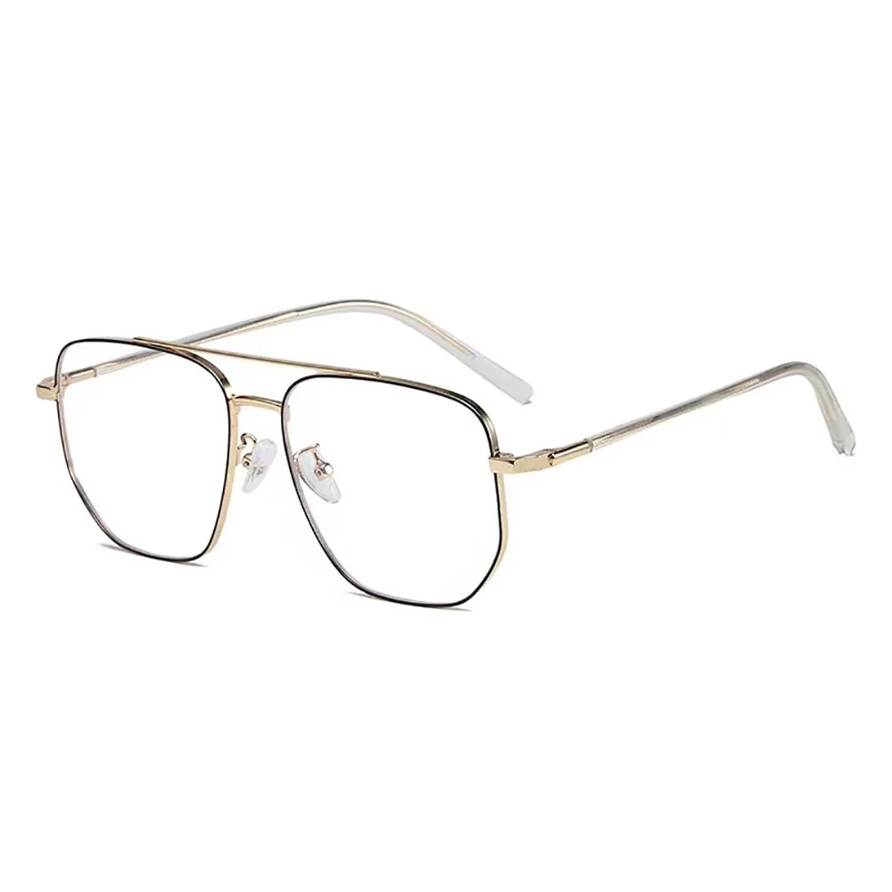 Prescription Glasses Luxurious Eyeglasses Frames Blue Light Blocking Glasses Sturdy Large Polygonal Glasses For Unisex Outdoor