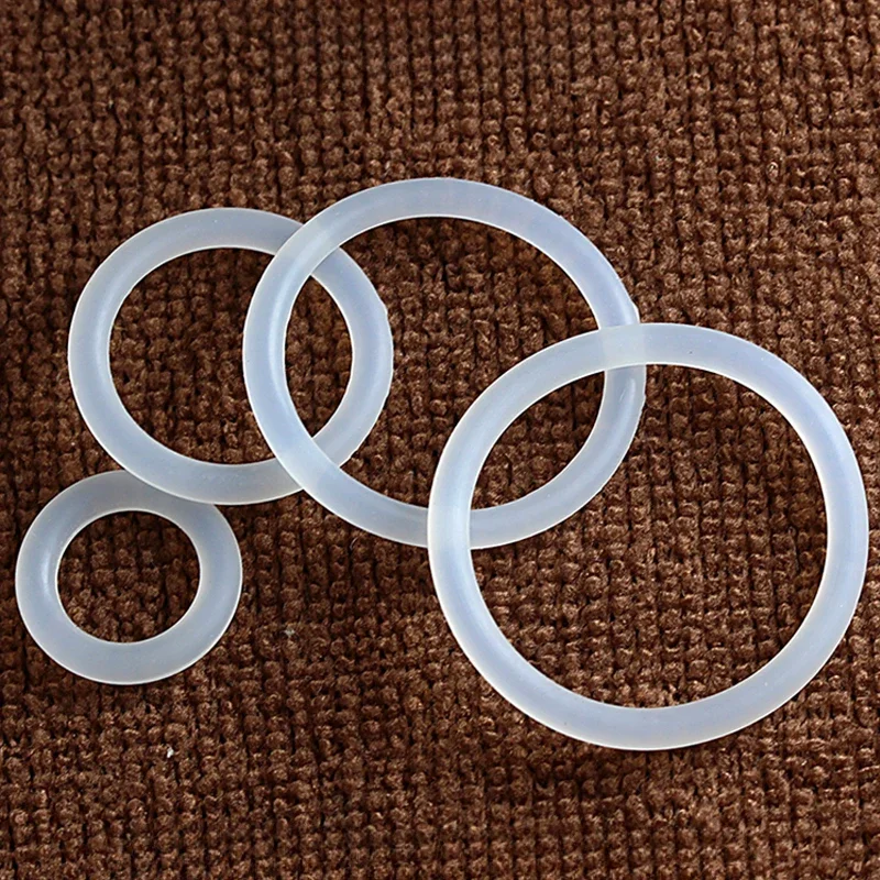 VMQ Silicone O Ring CS2.2mm CS2.4mm CS2.5mm White Food Grade Sealing Ring Insulating O-Ring Gasket for Pipe Pump