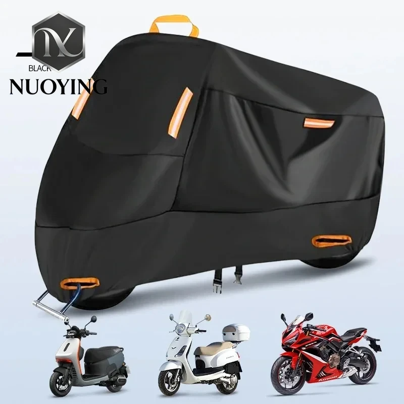 Bâche de protection épaisse en polyester pour moto et scooter, imperméable et résistante aux UV, abri pour motos et vélos