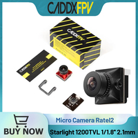 CADDX Micro FPV Camera Ratel 2 4.5-36V 1200TVL 160° FOV 2.1mm Starlight Sensor Camera NTSC & PAL CVBS Output For RC Drone Model