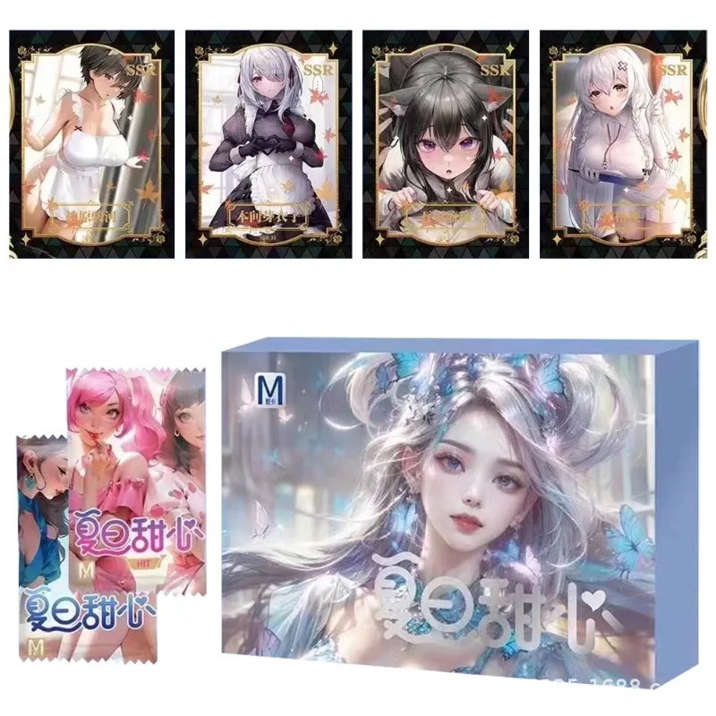 

Meika Summer Sweetheart Series Полная коробка коллекционных красивых выдолбленных хрустальных камней 5D трехмерных карточек
