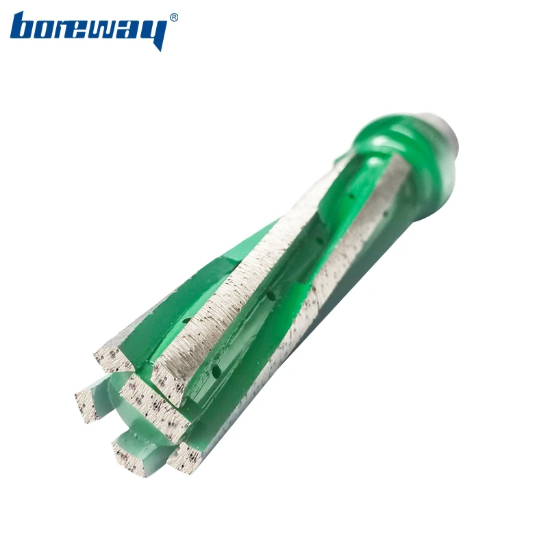 

Boreway Diamond CNC Finger Bits Segment Milling Tool D22*100T*1/2"Gas With Cutter Bit For Grinding Milling Granite Marble Stone