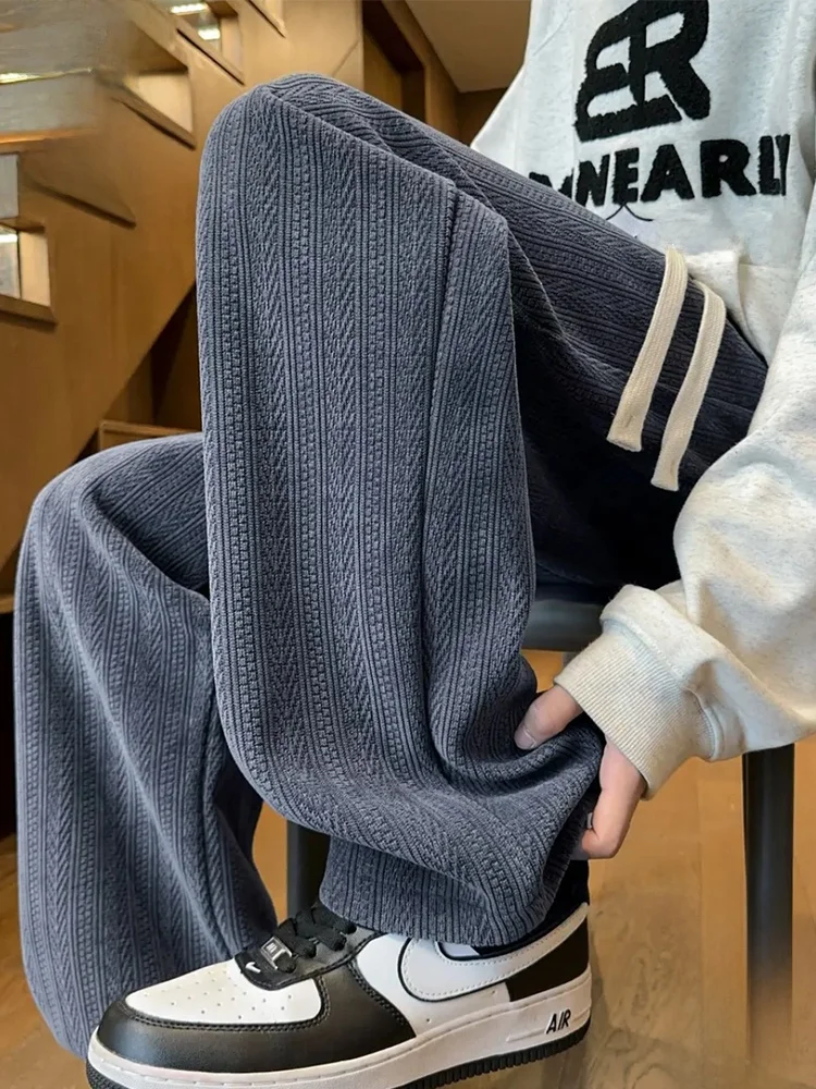 

Мужские повседневные спортивные брюки Paul Frank из вельвета прямого кроя, осенняя новинка, свободный крой, удобные, с принтом в виде головы обезьяны