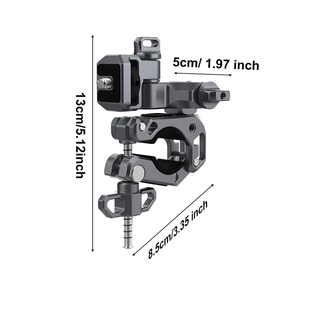 Silikon-Metall-Fahrrad-Actionkamera-Halterung mit Rutschfestem Lenkerbefestigungssystem 360° ° Drehbarer Halter für GoPro13 DJI Pocket 3/4 für Insta360 X5 Kamera – Detail 17