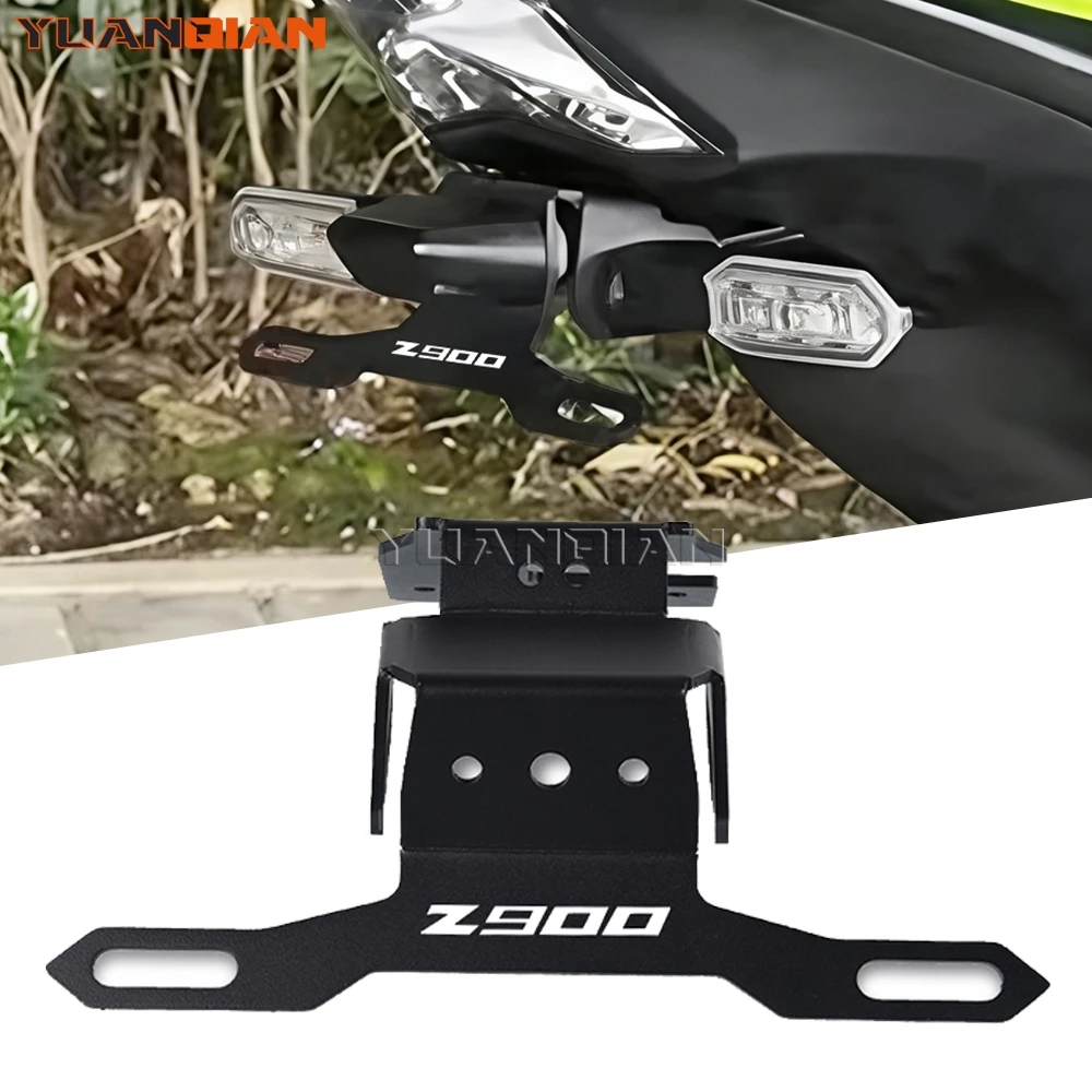 

For KAWASAKI Z 900 2017 2018 2019 2020 2021 2022 2023 2024 Z900 Rear License Plate Holder Bracket Tail Tidy Fender Eliminator