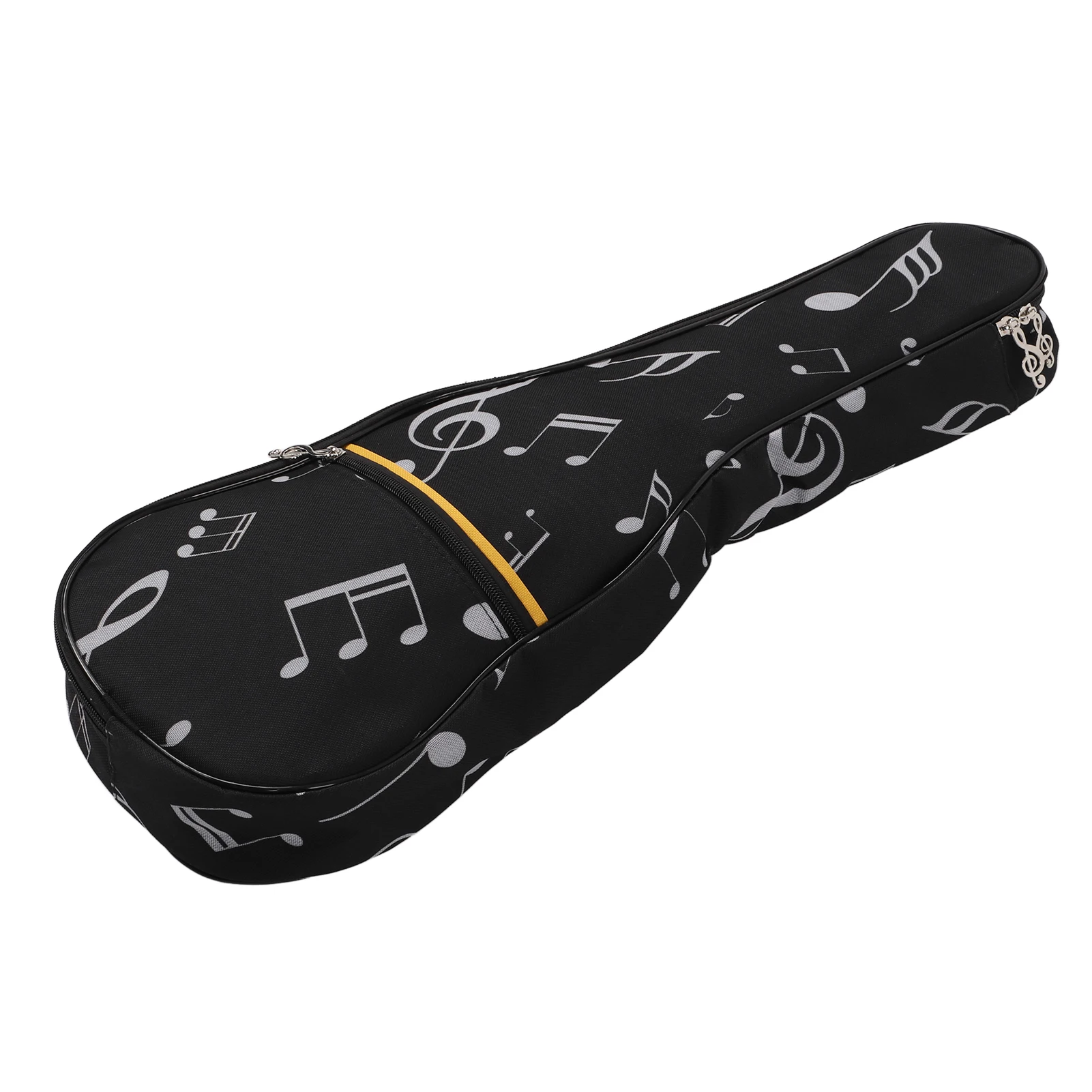

Ukulele Case 21in Oxford Cloth Black Waterproof Lightweight Durable with Front Pocket Adjustable Shoulder Strap Carry Handle