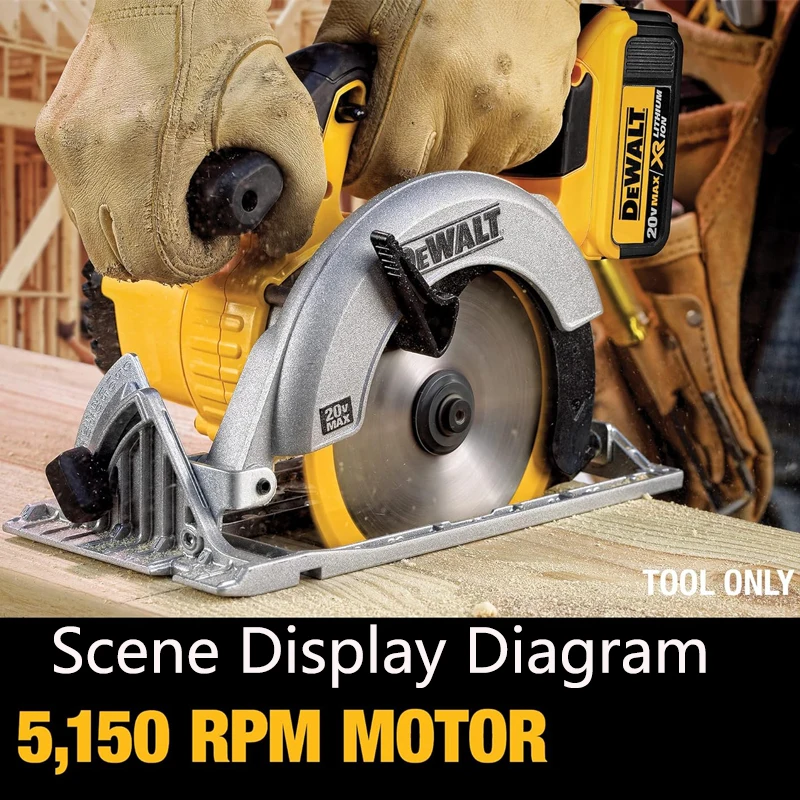 DEWALT DCS391 20V Circular Saw Lightweight 6-1/2 Inch Blade Engine Bare Tools Only Electric Tool image 6