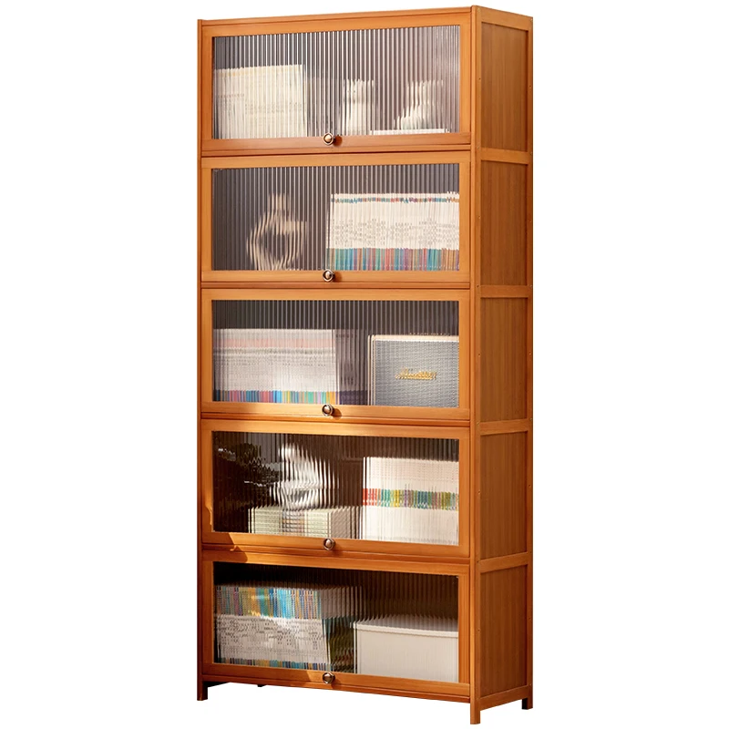 ZZXL Bookshelf and Storage Shelf Floor Book Living Room Children's Wall Multi-Layer Storage Cabinet Locker
