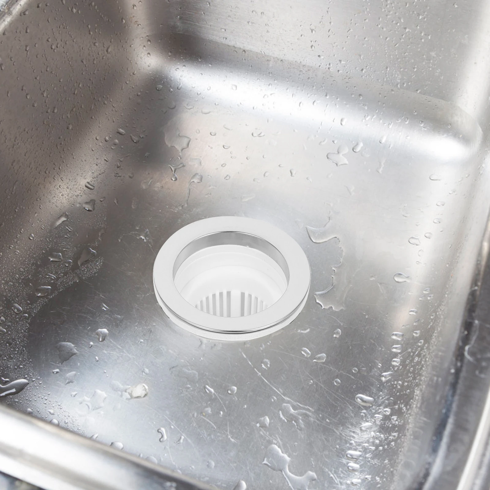 

Ceramic Basin Drain Stopper Stainless Steel Strainer Shampoo Bed Drain Plug Hair Salon Sink Hair Catcher Basket