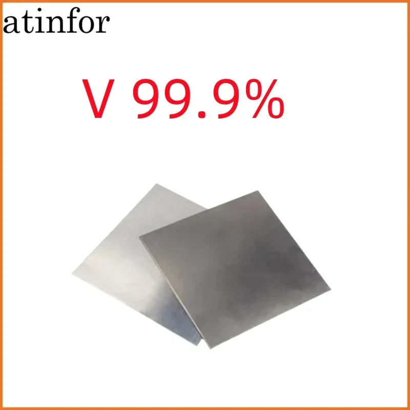 

atinfor High Purity Metal Vanadium foil 、Plate、Plate 、Disc V99.9% can be Customized Processing Size