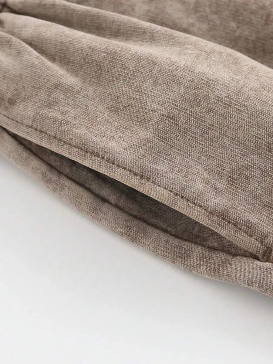 

Heavyweight Washed Cotton Drawstring Shorts For Men Women Vintage Casual Summer Bottoms
