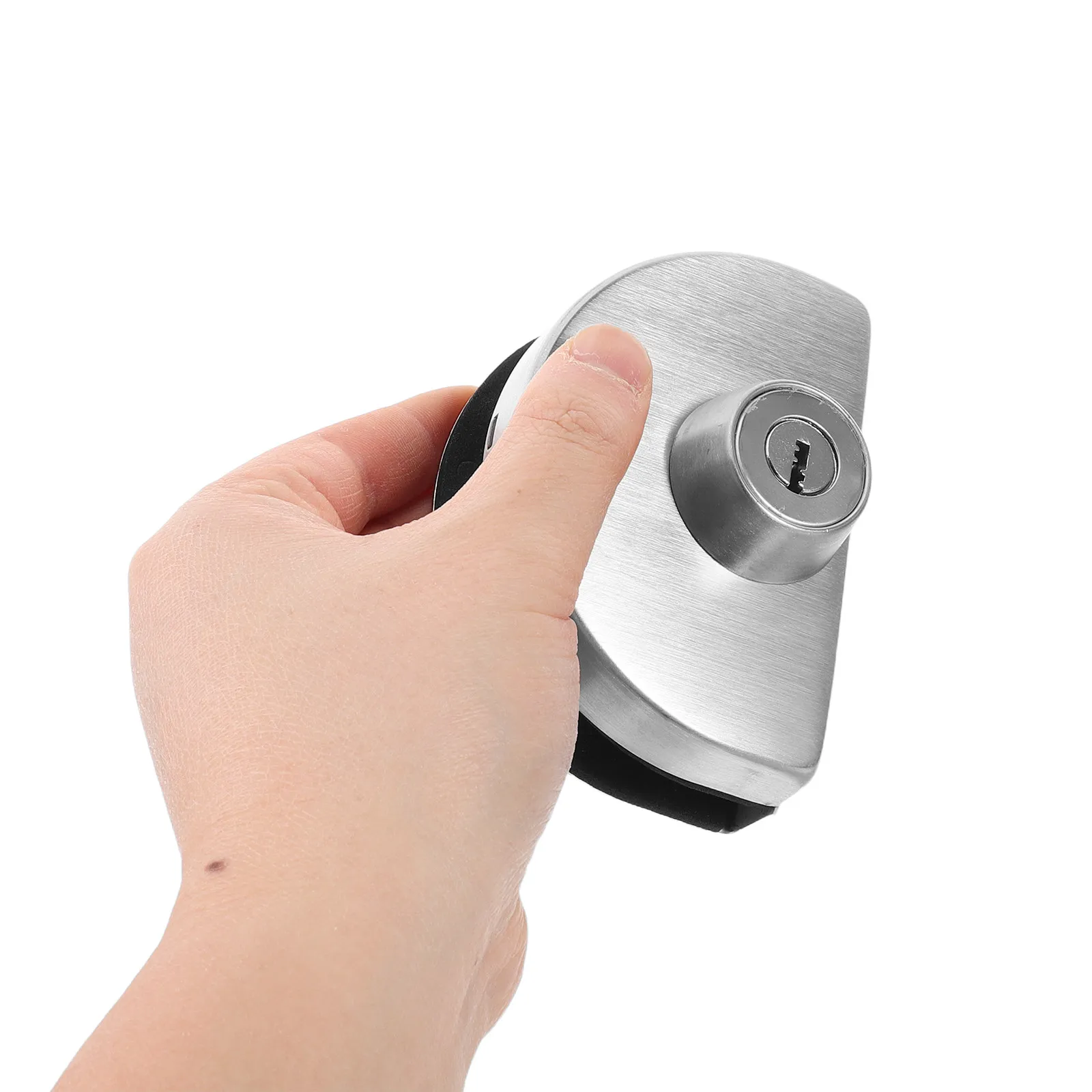 

Commercial Glass Door Lock with Key Heavy Duty Stainless Steel Latch for Sliding Cabinet Showcase Retail Shop Entrance Door