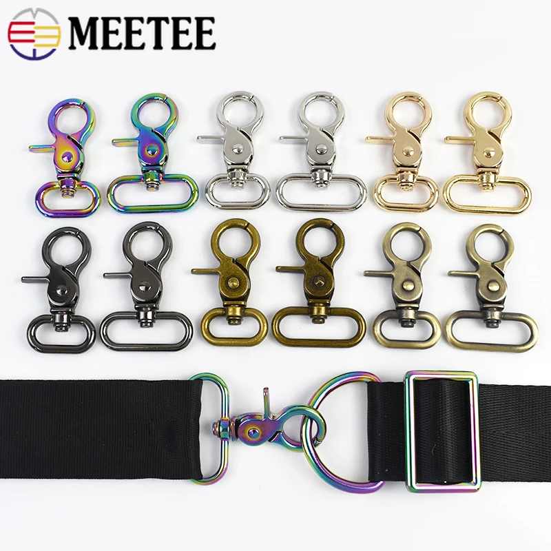 

5/10Pcs 20~50mm Metal Buckles Swivel Lobster Clasp for Bag Strap Pet Collar Carabiner Keychain Hook Buckle DIY Bags Accessories