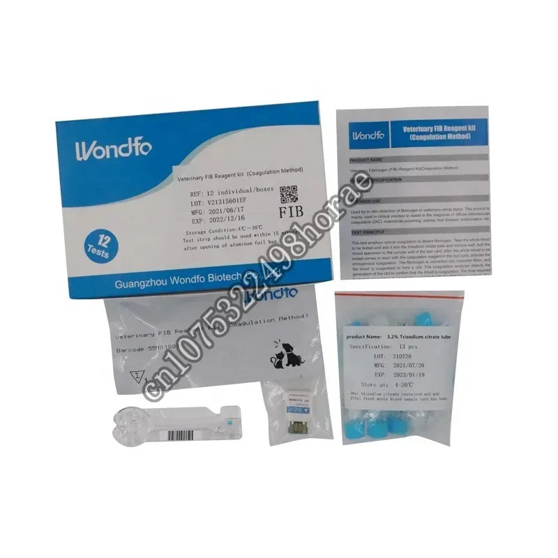 Prix optique d'analyseur de coagulation de coagulomètre vétérinaire Wondfo monocanal