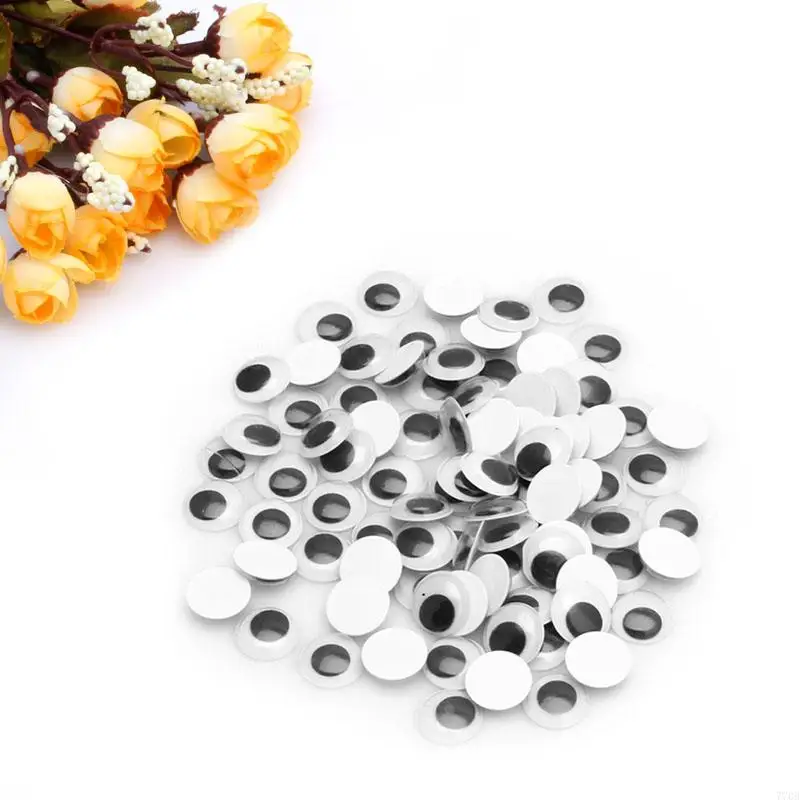 770b 100pcs wackelig wackelig googly Augen selbst klebendem Scrapbooking-Handwerk