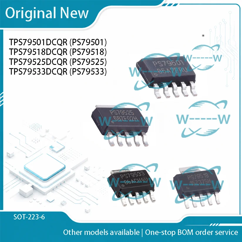 10-50PCS) TPS79501DCQR PS79501 TPS79518DCQR PS79518 TPS79525DCQR PS79525 TPS79533DCQR PS79533 TPS79501 TPS79518 TPS79533 ic chip