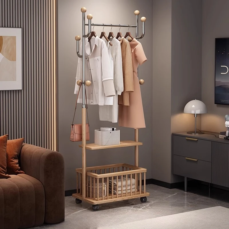 

Storage Luxury Coat Racks Standing Clothes Hotel Hanging Living Room Bedroom Dress Coat Racks Garment Perchero Trendy Furniture
