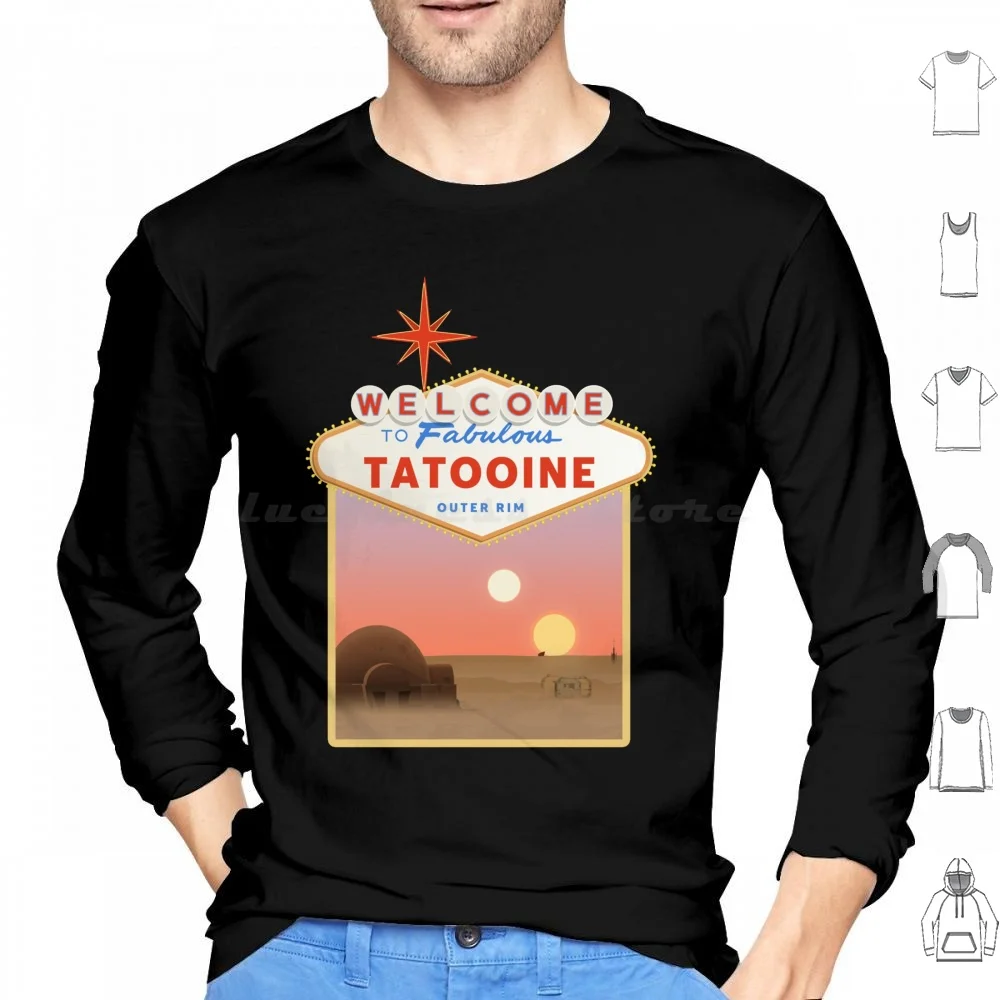 Welcome Tatooine Outer Rim Hoodie cotton Long Sleeve Han Solo Luke Skywalker Leia Chewbacca Han Rey Skywalker Jedi